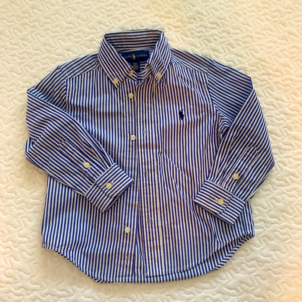 Boys bottom down long sleeve shirts